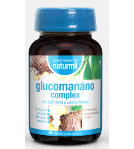 Glucomanano Complex 500mg - 60 Cápsulas - Naturmil